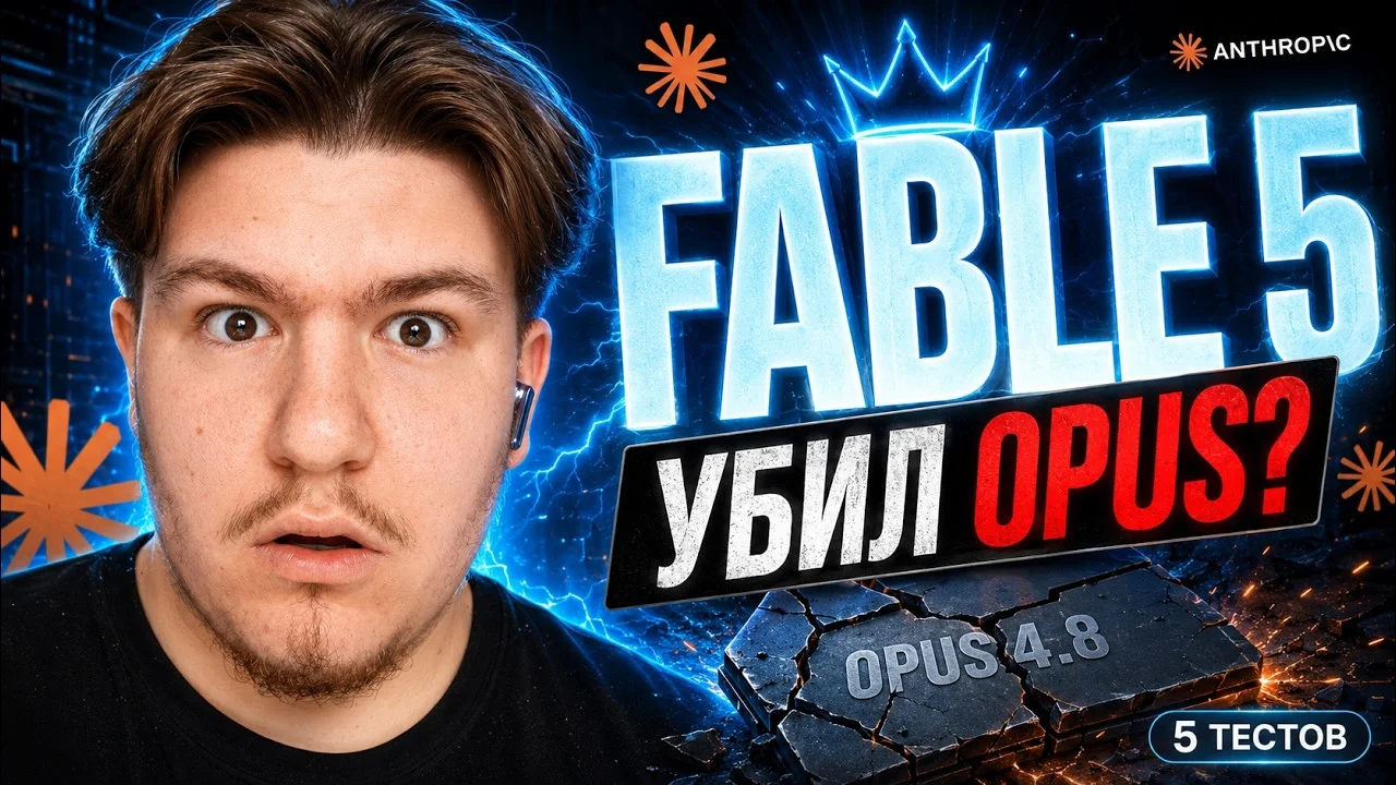 Fable 5: Тест новой ИИ-модели от Anthropic и сравнение с Opus 4.8