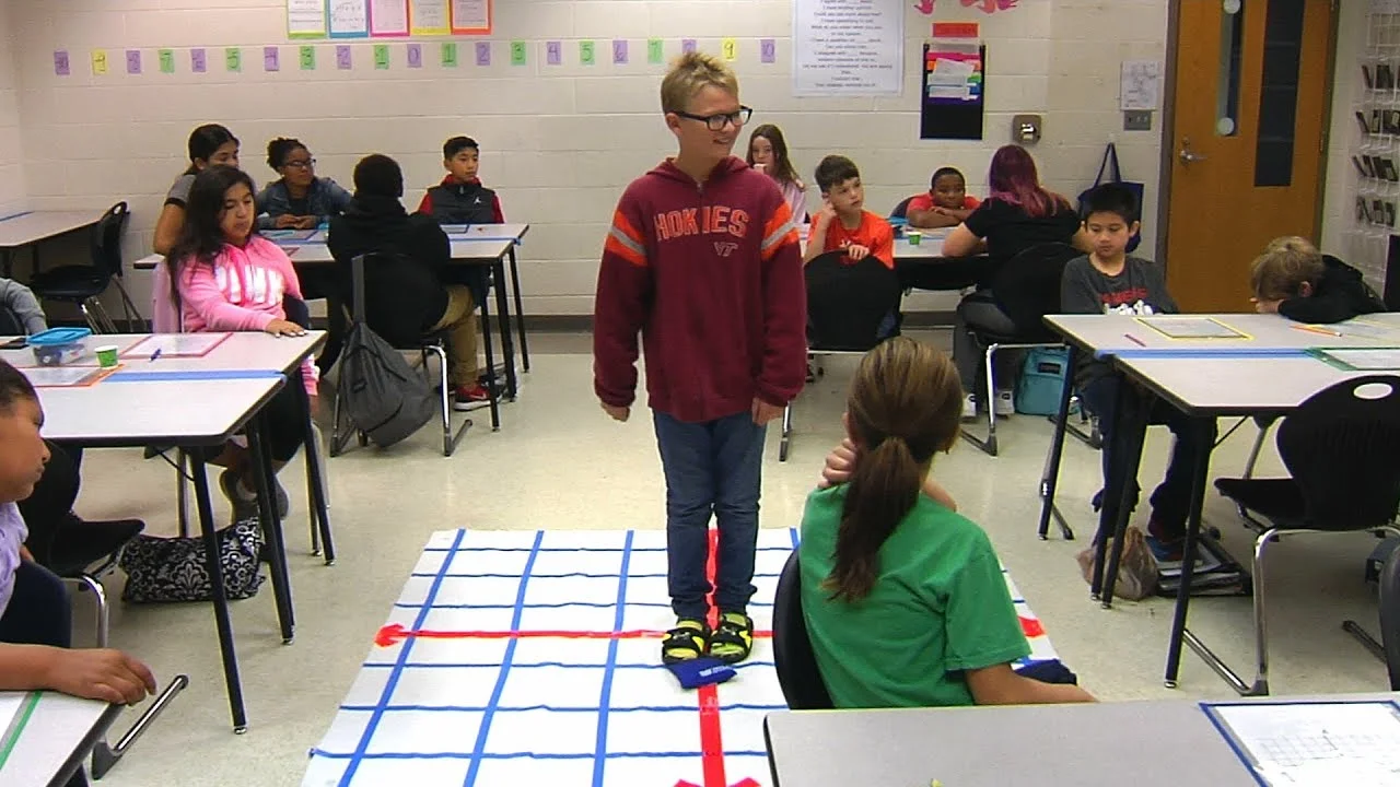 Introducing the Coordinate Plane: A Hands-On Math Lesson at Elko Middle School
