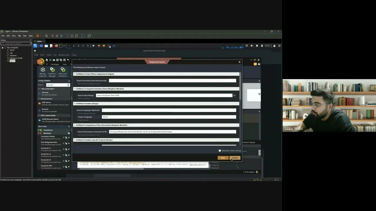 OSINT Canlı Ders #8: URLScan, Maltego ve Dark Web