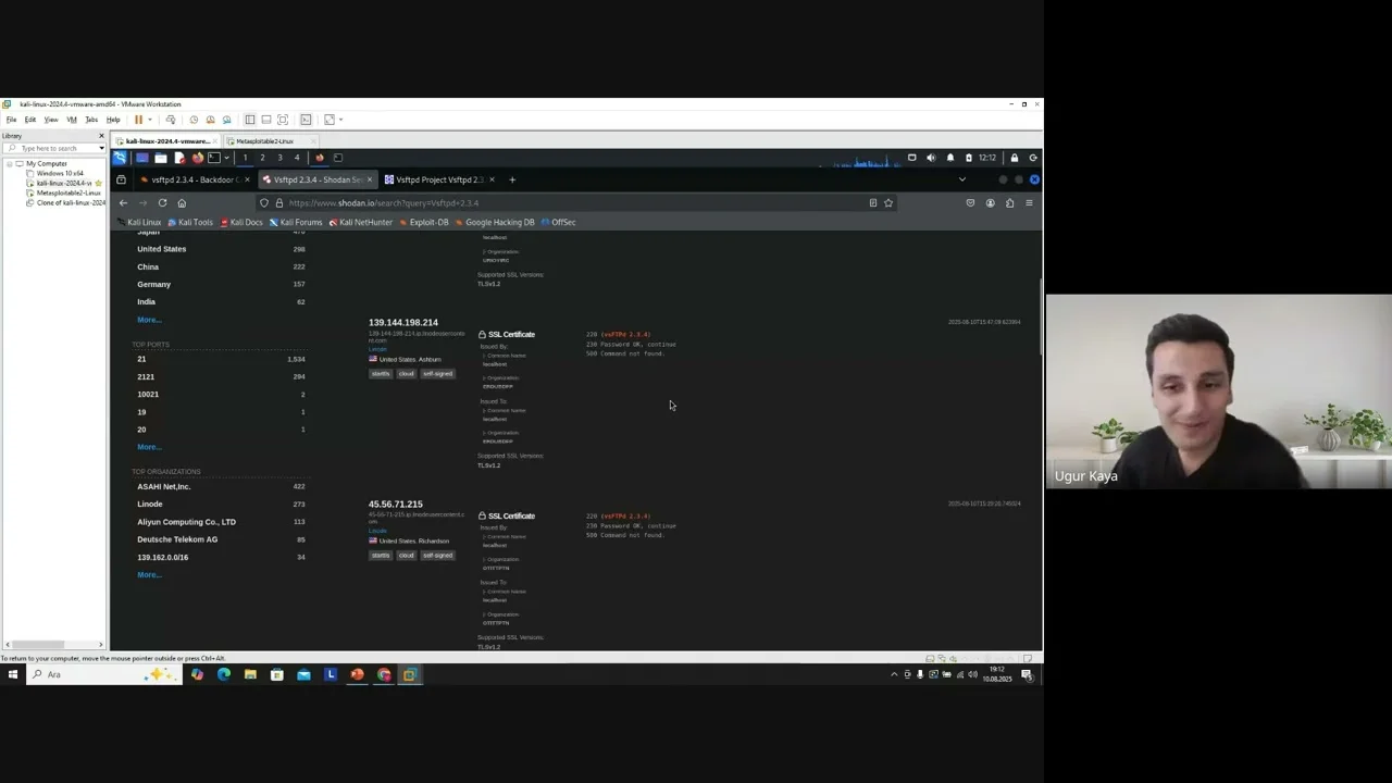 Sızma Testi: RustScan, Metasploit ve Zafiyet Sömürme Uygulamaları