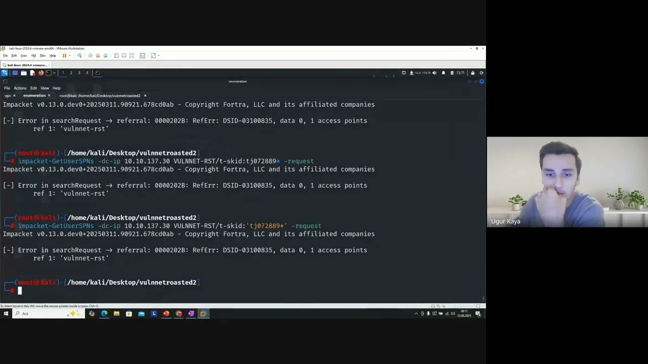 Sızma Testi Canlı Ders #19: Kerberos Saldırıları ve Oturum Açma