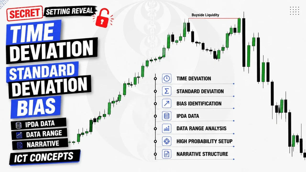 Standard Deviation, IPDA Ranges, and Time-Based Liquidity: A Complete Framework for Market Bias